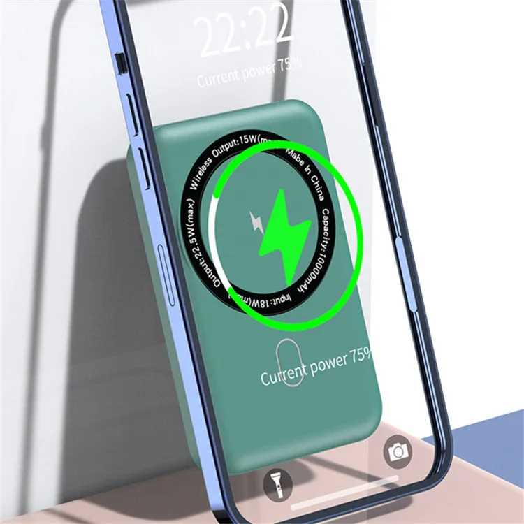 Portable Small Size Qi Fast Magnetic Wireless Type-c 10000mah Power Bank For Iphone