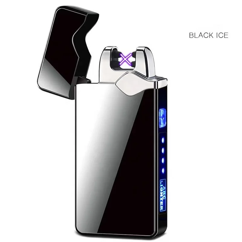 Wolesale Smoking Custom Windproof Cigarettes Arc Lighter Outdoor Usb Lighter For Camping BBQ  lighters custom logo