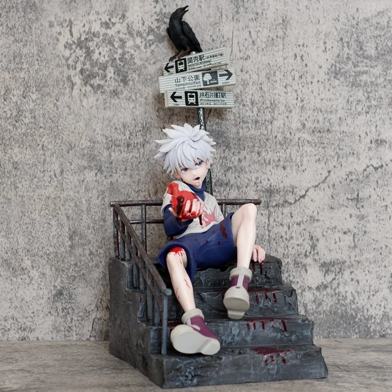 Anime GK Figure HUNTER x HUNTER Killua Zoldyck Character Model Toy Ornament Anime Action Figure