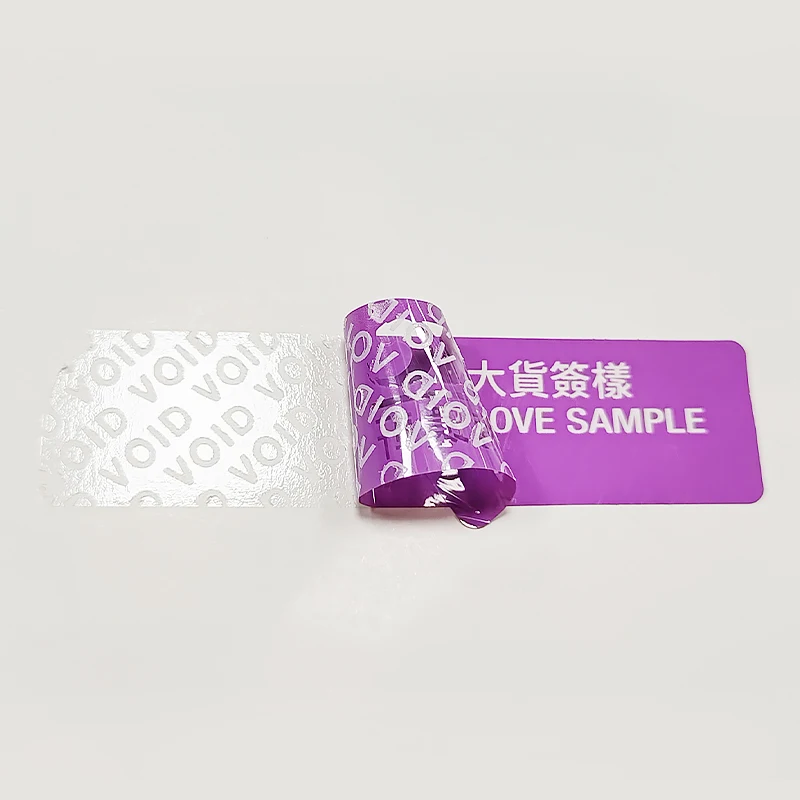 Custom logo Void Security Sticker Colour Waterproof Tamper Proof Sticker Label warranty void if seal broken stickers