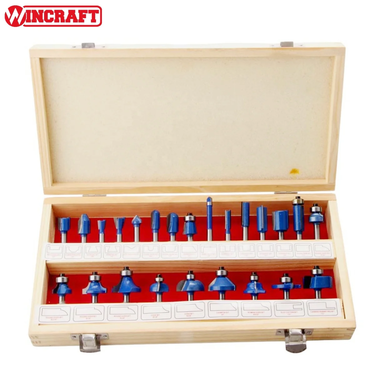 24PCS 1/4 Inch Shank Woodworking Tools and Accessories Wood Milling Cutter Set for DIY, Woodworking Project