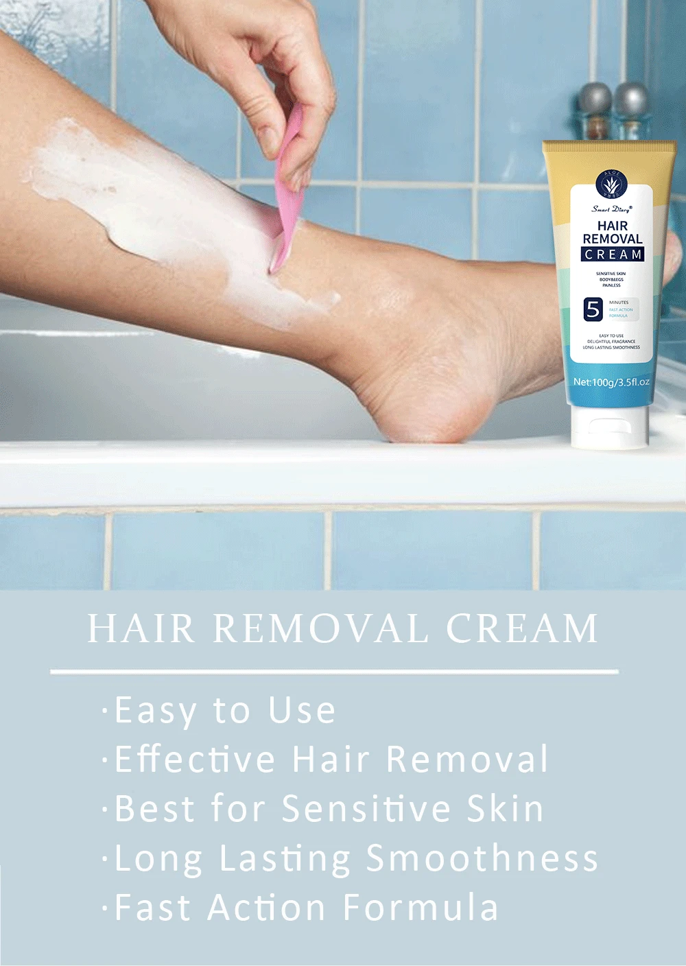 Silk Smooth Skin and Hair Removal Cream Gently Cleanses the Whole Body Universal Underarm Hair Removal Wholesale