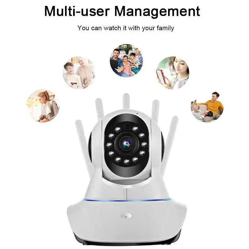 360 Degree Pan-Tilt Rotation WIFI Privacy Protection CCTV IP Cameraa Wifi Security Monitor