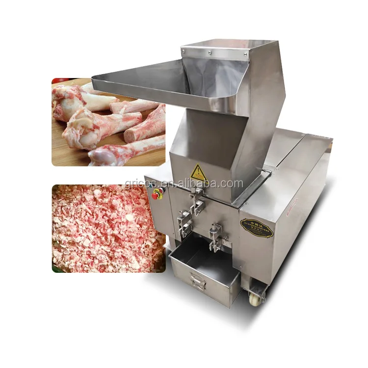 Industrial electric Stainless Steel Meat Bone Grinder High Output Automatic Broken Bone Crusher Machine For Sale
