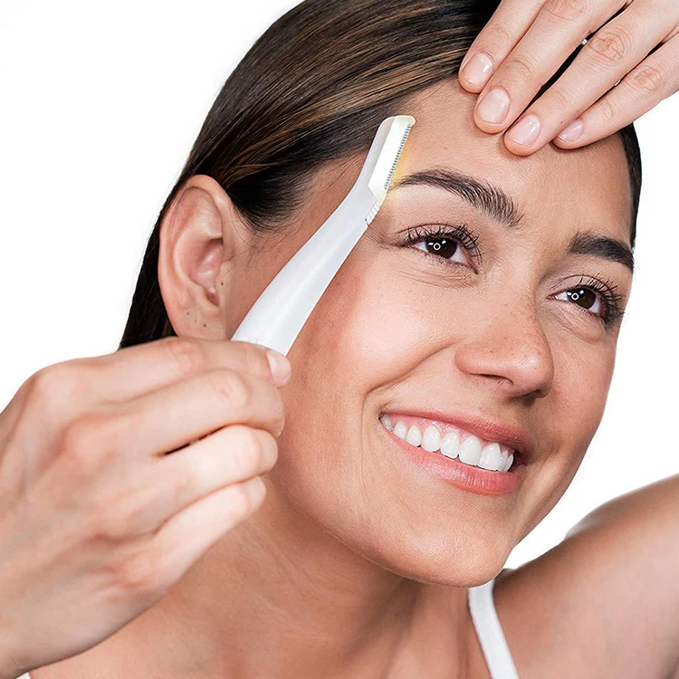 Good Quality Led Light Gentle And Precise Abs Makeup Eyebrow Shaver
