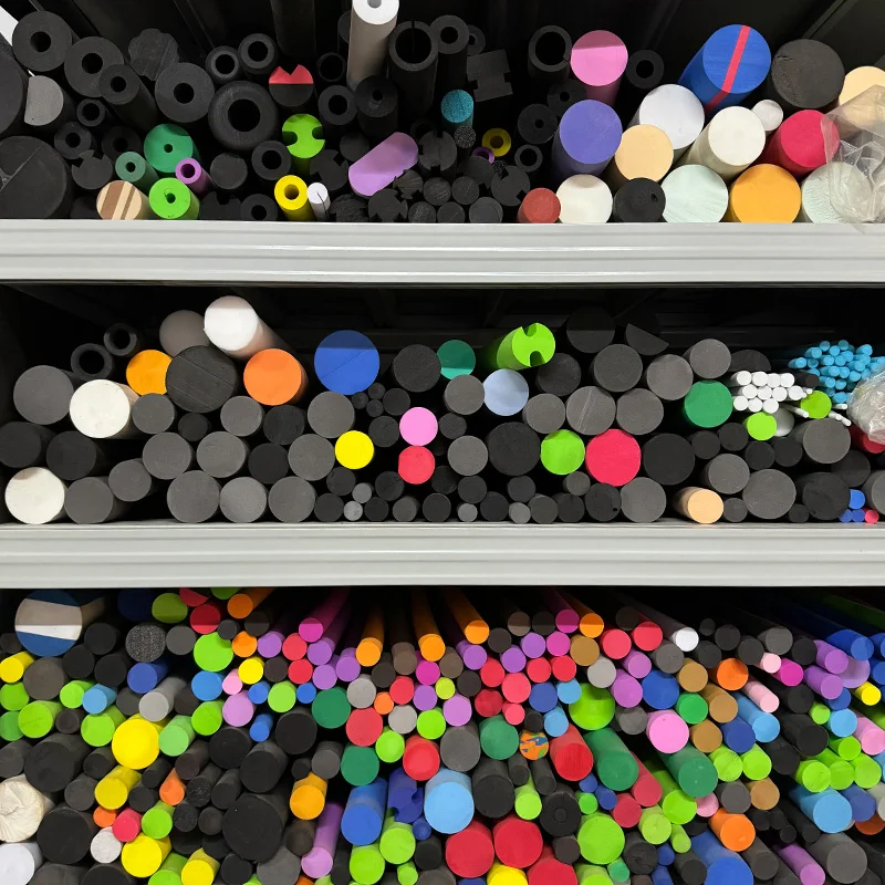 Foam-cylinder packaging protective solid sponge tube large rubber high density pe foam rod polyurethane foam cylinder