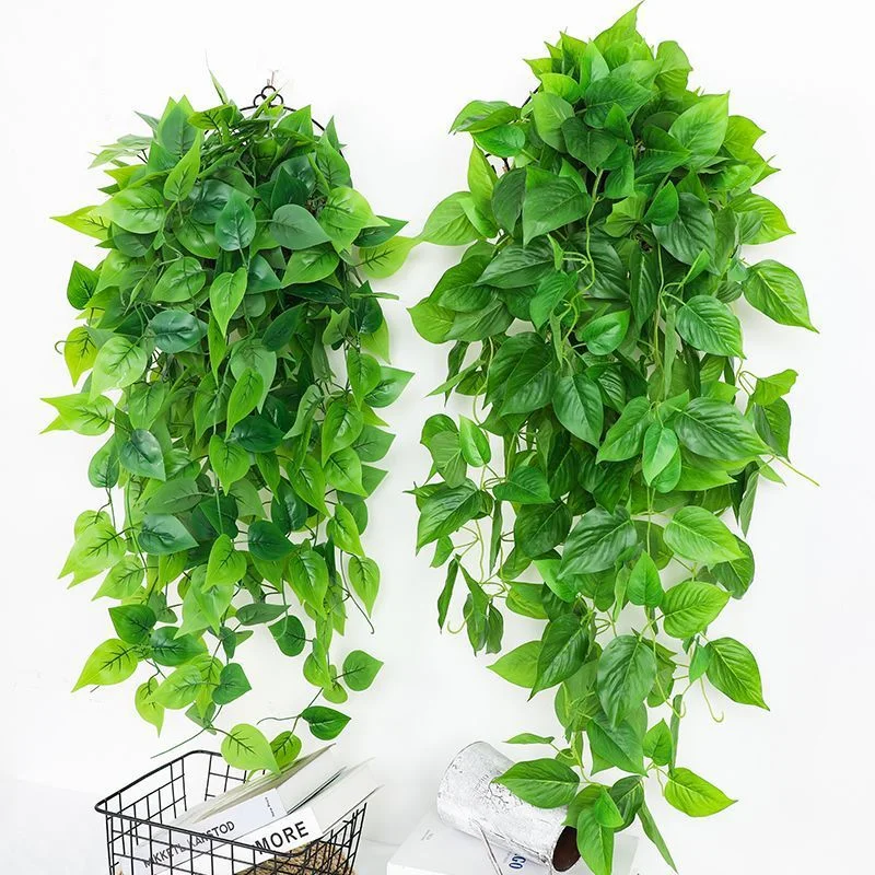 Home decoration artificial hanging green plant rattan pachyrhizus leaves ivy simulation green plant for decoration