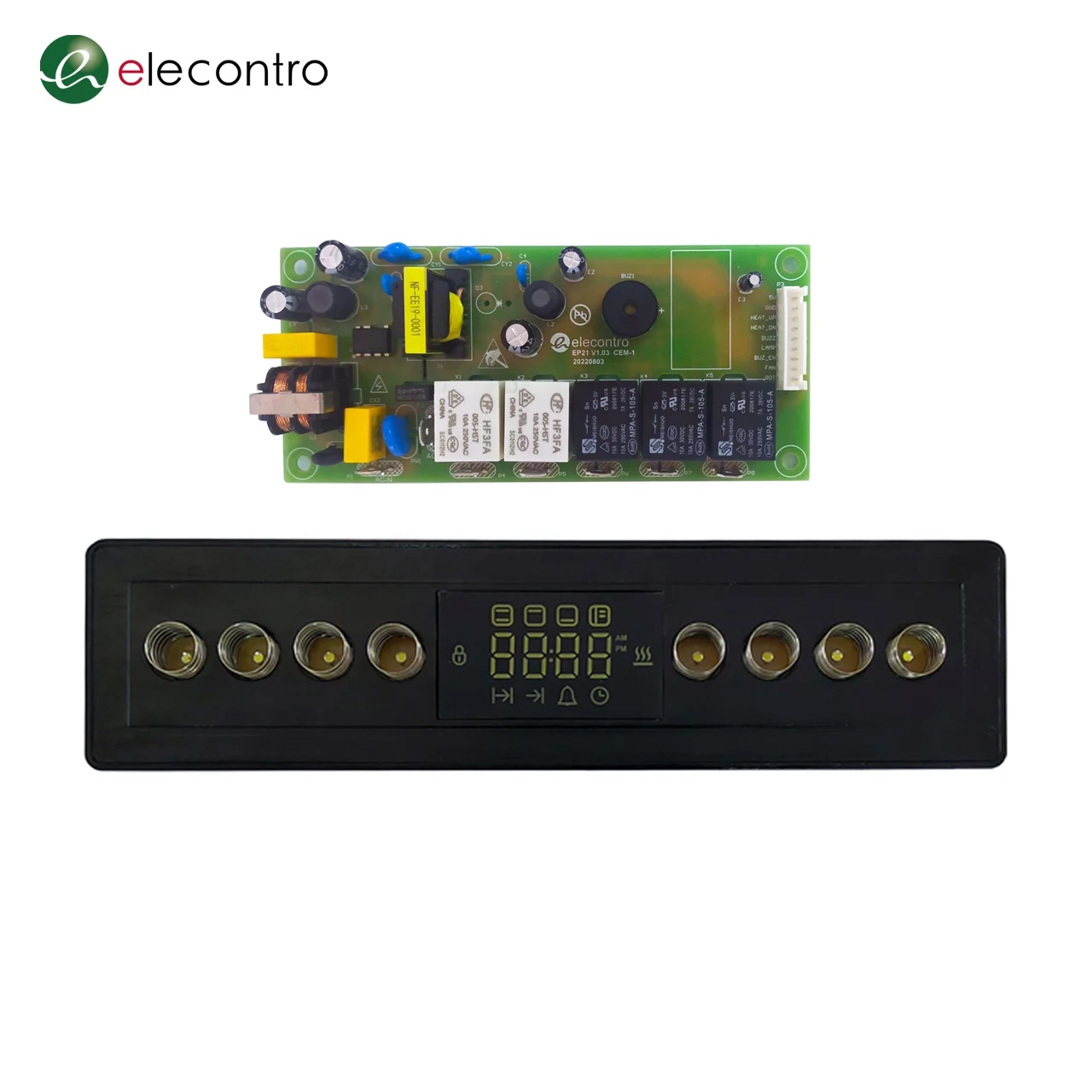 8 Touch Buttons Built-in Multifunction Oven Controller Board