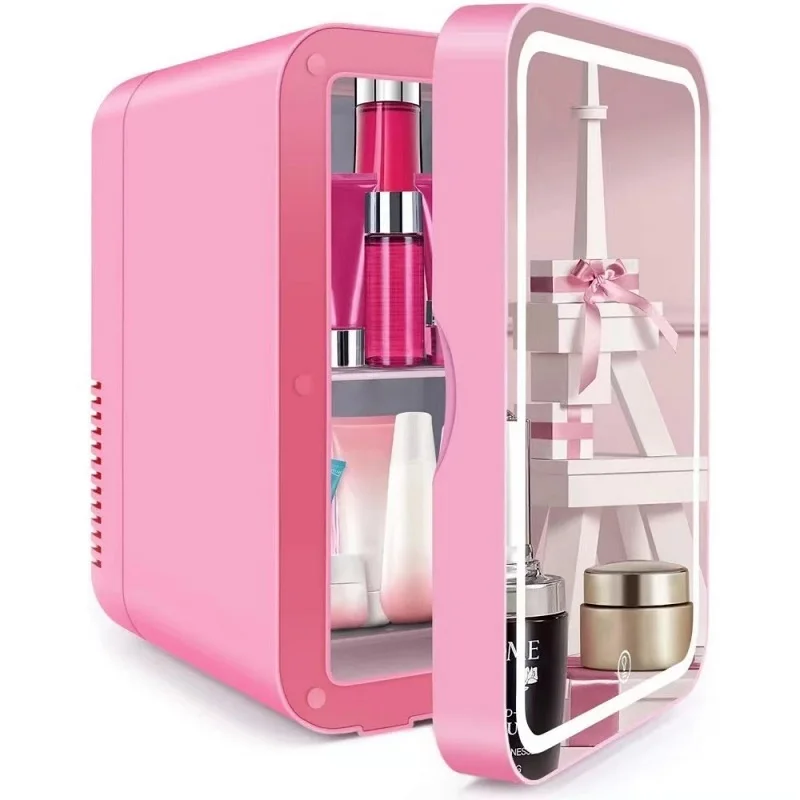 New Style Make up Refrigerator with LED Light Make up Mirror Mini Cosmetics Fridge