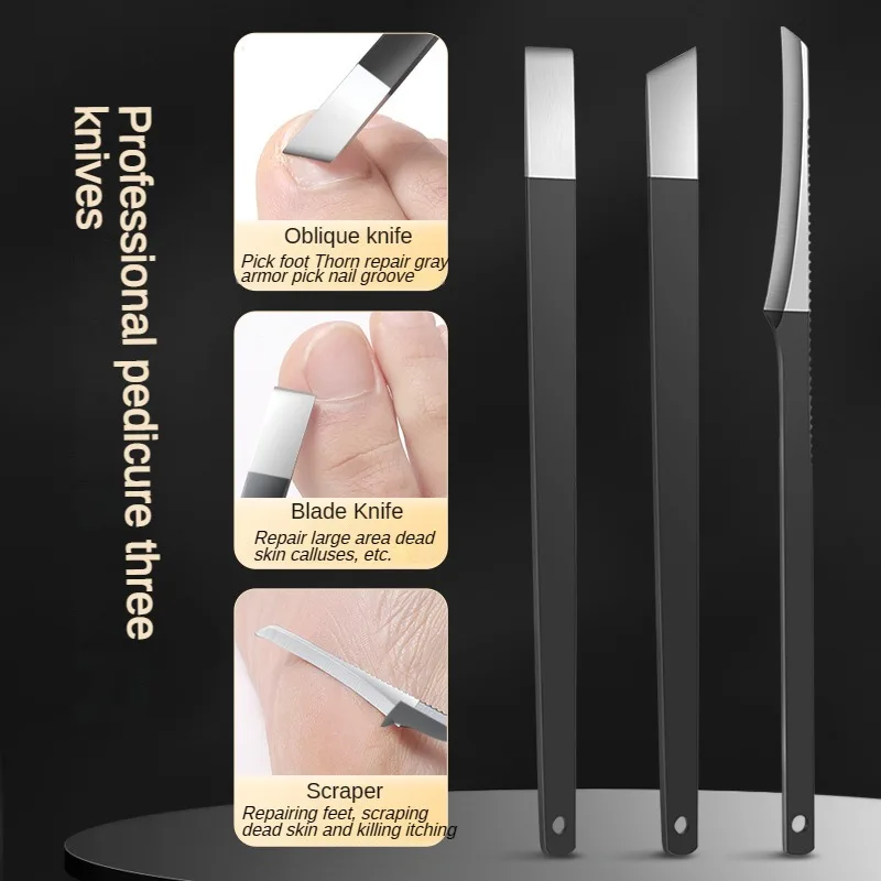 Nail Tools Full Set of High-end Stainless Steel Pincers Manicure Pedicure Knife 12-piece Clippers