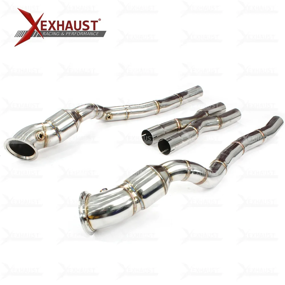 For Ferrari F12  6.3 2013  exhaust pipes downpipe 200 cell catalyst catback exhaust tip valvetronic exhaust muffler