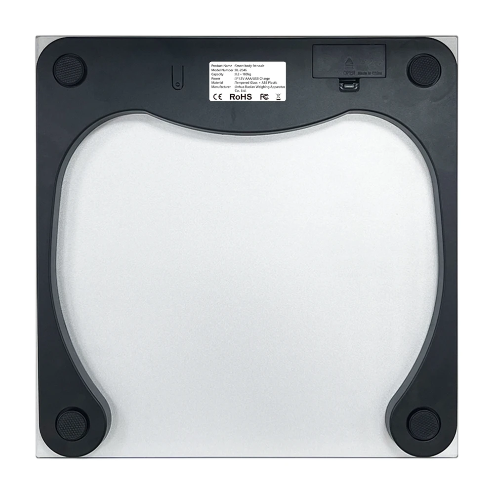 BL-3402 New design bath electronic digital bathroom smart scale ABS plastic touch bottom
