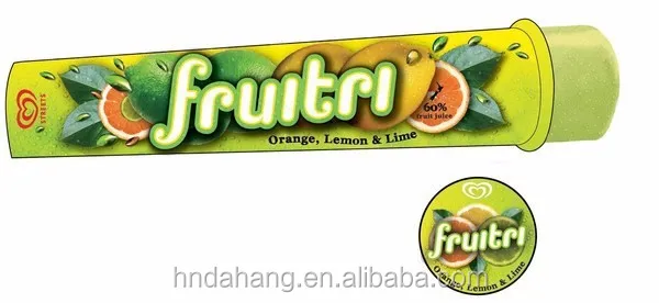 ice cream push up tubes single wall calippo tube customized design popsicle tube