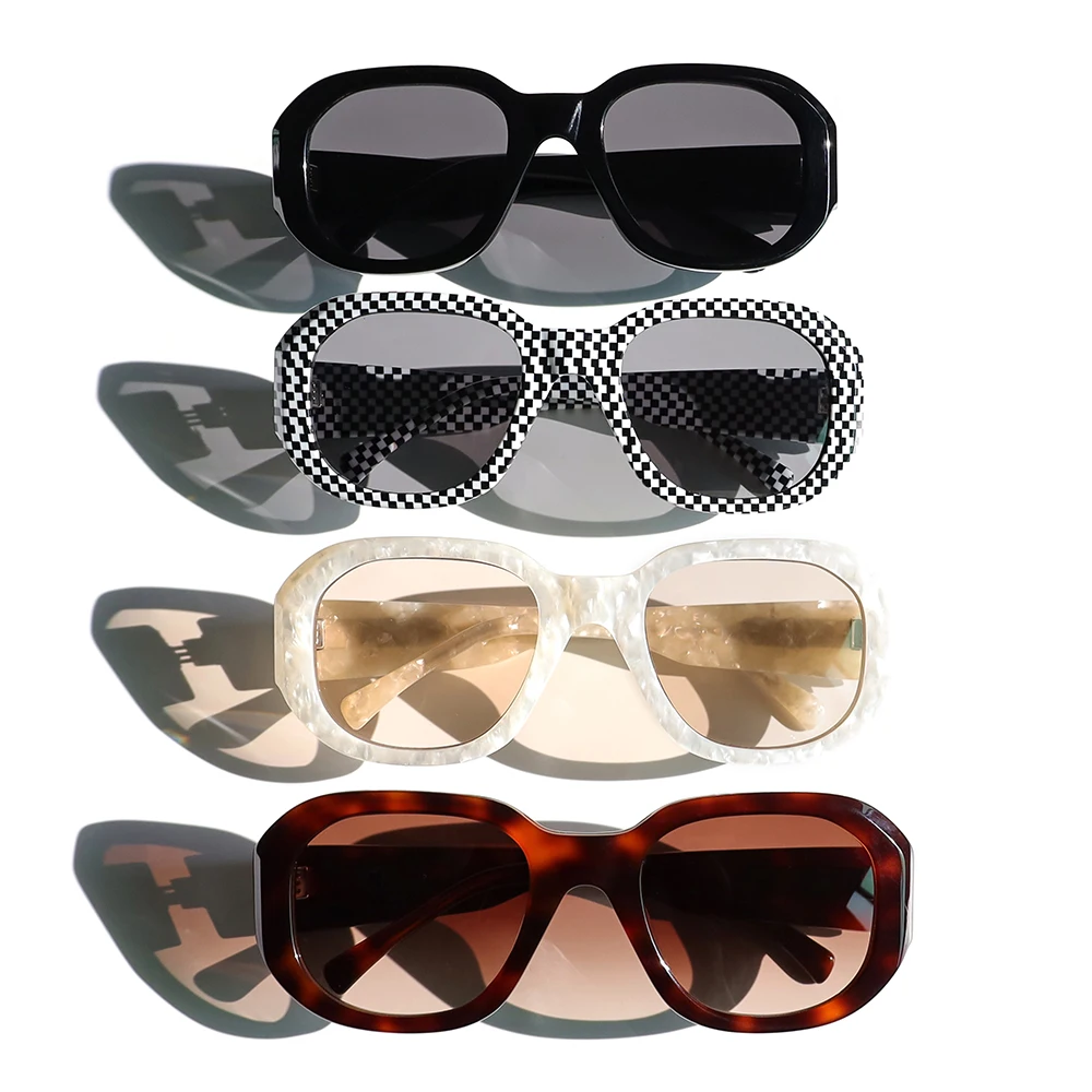 Benyi 2025 New Fashion Vintage  Acetate Sunglasses Women Square Polarized Sunglasses Popular Outdoor UV400 Sun Glasses