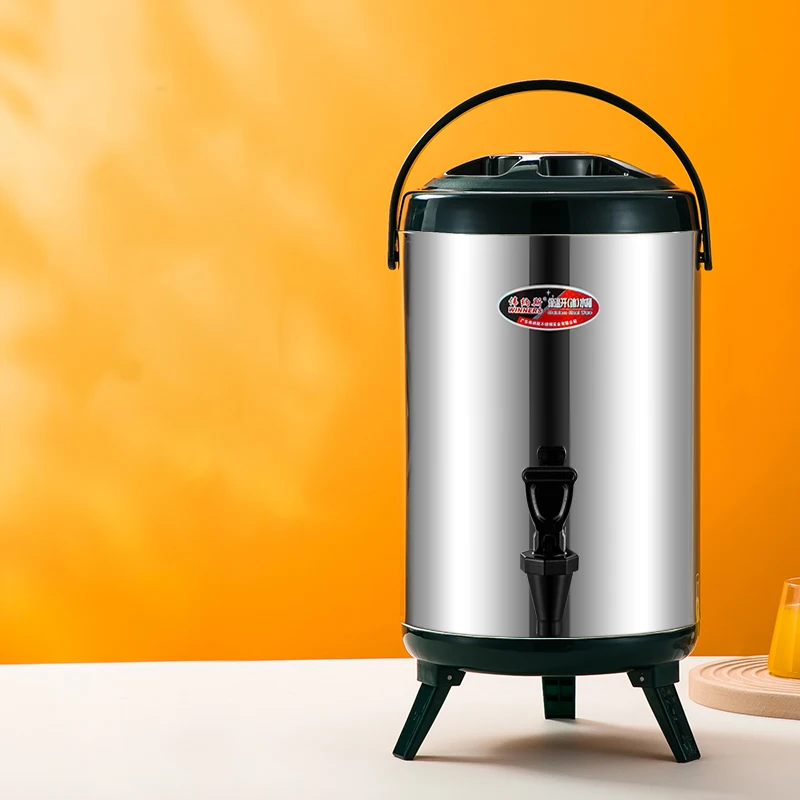 Wholesale commercial stainless steel insulation barrel insulation household double large capacity milk tea 304 milk tea store