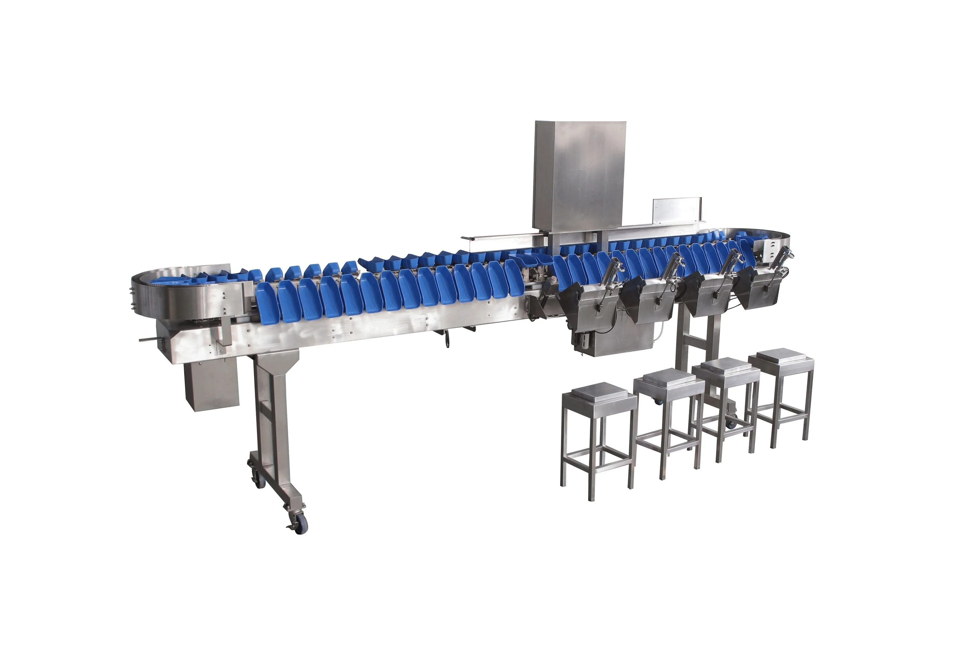 Farm processing machine shrimps fish crab weight sorting and grading machine