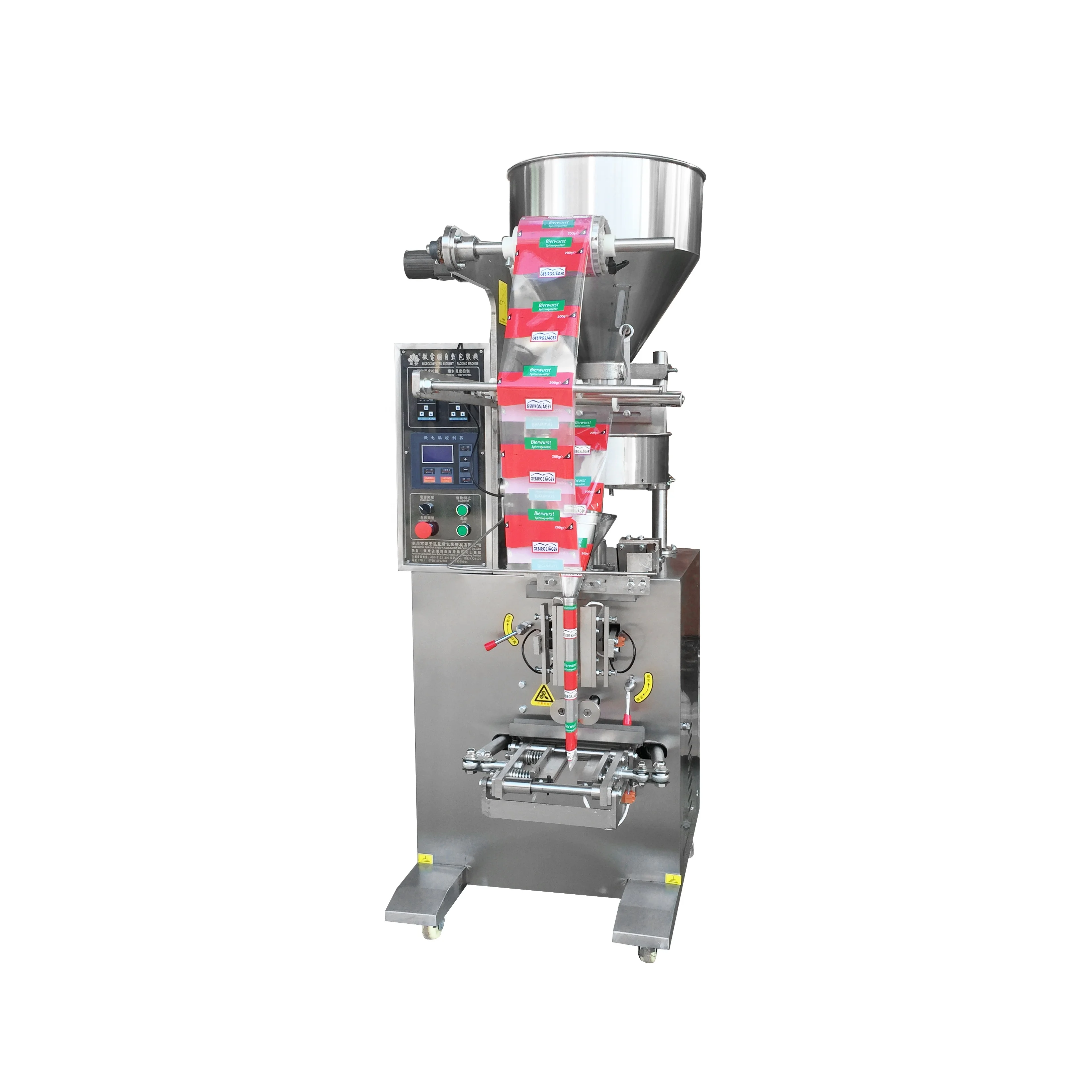 Granule desiccant sachet filling machine washing powder packing machine with volumetric cups