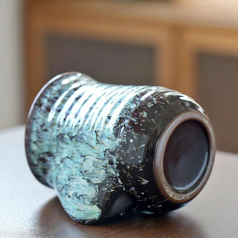 500ml Large Capacity ceramic hand warmer mug retro kiln change drinking coffee cup custom logo