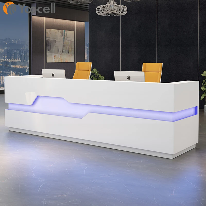 Yoocell Wholesale price Beauty salon furniture modern design reception desks customized size