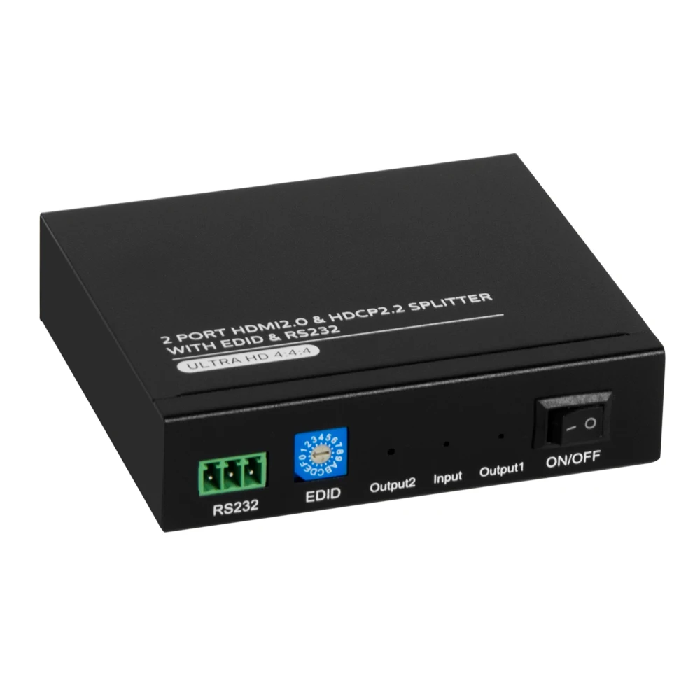 HM-SP102E 1X2 HDMI 4K60HZ  & HDCP2.2 SPLITTER WITH EDID AND RS232