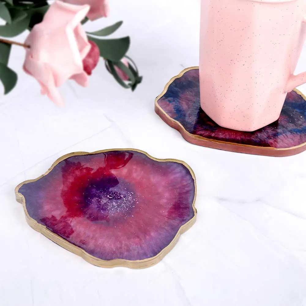 Silicone Coaster Molds for Epoxy Resin,Geode Coaster Mold for Resin Casting