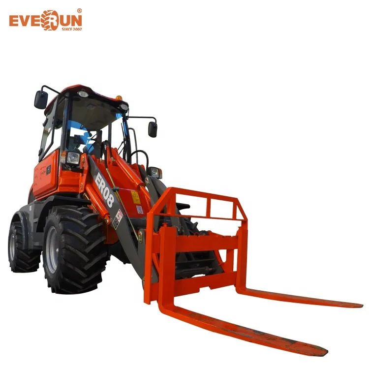 EVERUN CE Approved Articulated 0.8 Ton Multifunction Front End Loader with standard bucket
