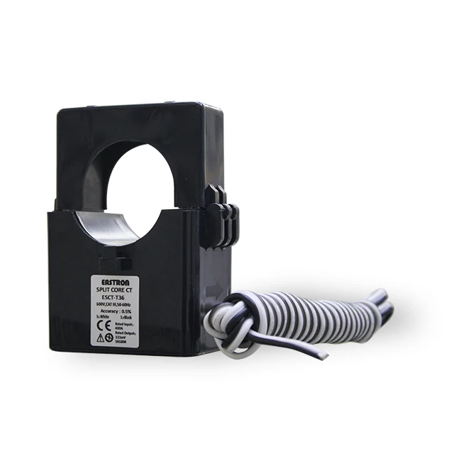 Eastron ESCT-T24 Mini Split Core Current Transformer CT  1A/5A Output 25mm Hole 250A/40mA Output Fast Easy Installation