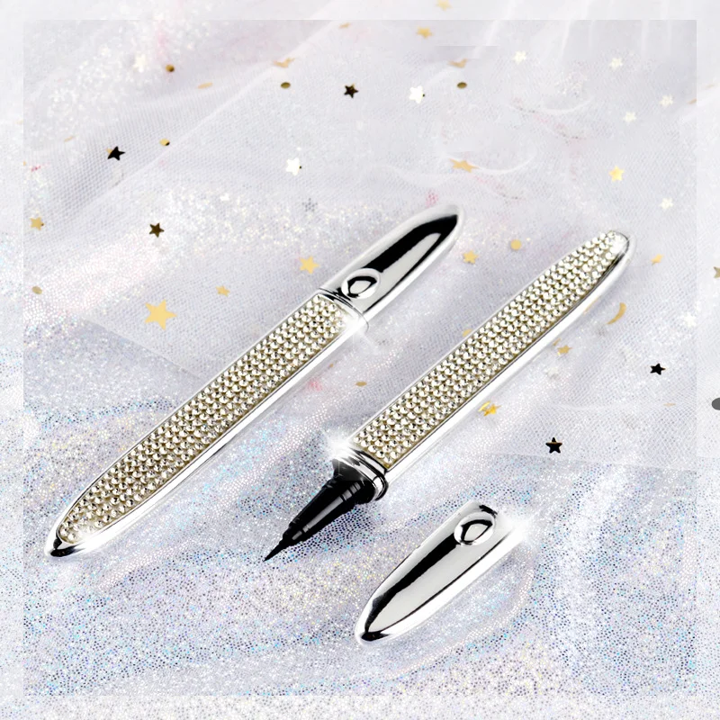 Wholesale No Smudging Quick-drying Liquid Eyeliner Gel Self-adhesive Long-lasting Eyeliner Pen OPP Bag OEM Pencil 3pcs