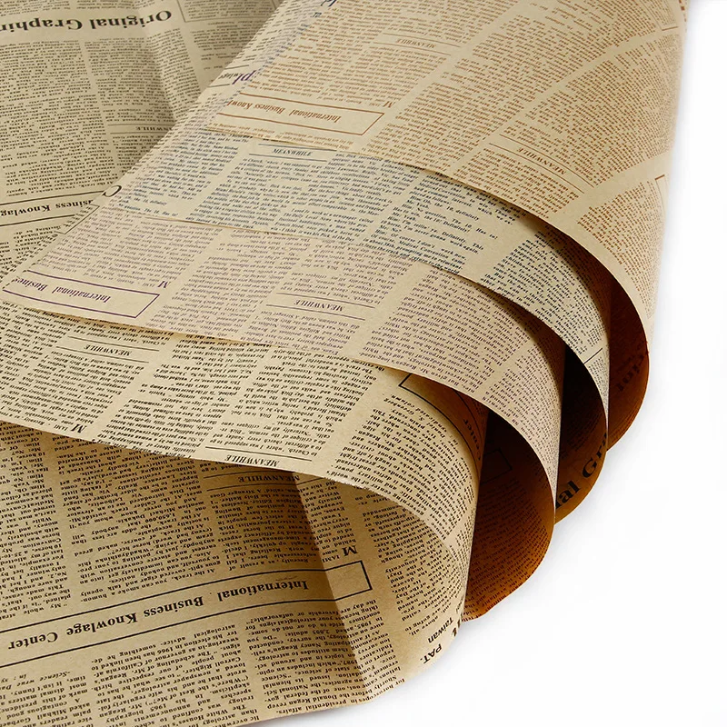 
decorative Newspaper craft paper newspaper wrapping paper 
