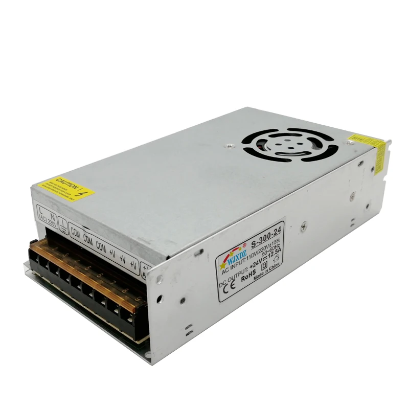 AC DC модуль питания со светодиодом светодиодный трансформатор 24V переменного тока 12.5A 300W импульсный источник питания для светодиодной ленты CCTV с ЖК-дисплеем