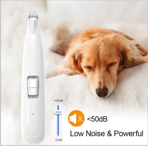 
Low noise wireless rechargeable electric professional pet foot hairdresser dog electric clipper 