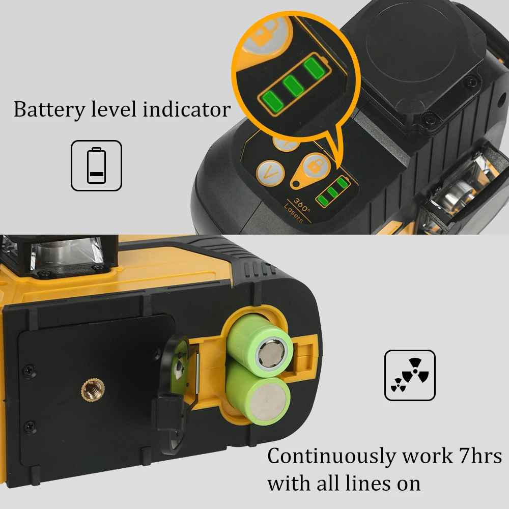 lazer level  green beam laser cross 12 line self leveling 3d auto rotary construction nivel laser level 360 degree  machine tool