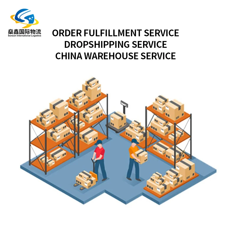 China Warehouse Service Consolidation Shipping For Shopify Sellers orders fulfillment by Sunson