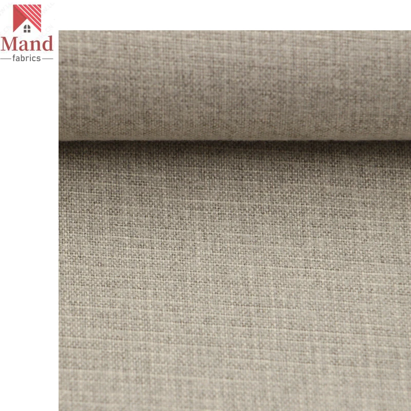Mand textile producer wholesale cheap modern 100% polyester plain textured fleece cloth ottoman bench linen fabric