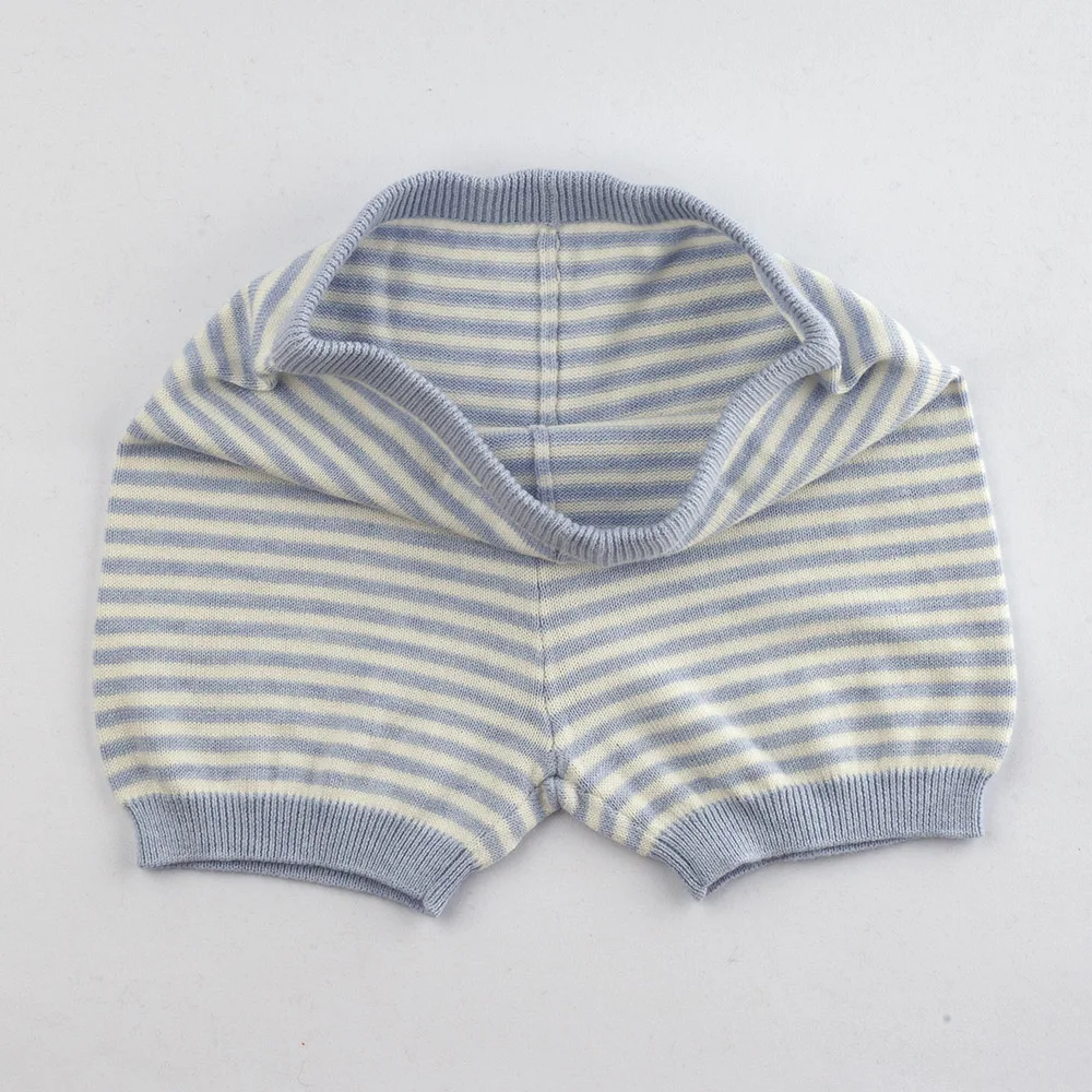 Custom Knit Baby Kids organic cotton Sweater Set baby boys knitted  sweater and shorts set Two Pieces outfit sets