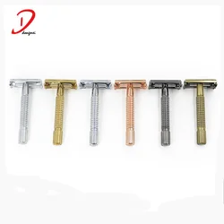 butterfly twist to open safety razor, double edge safety razor