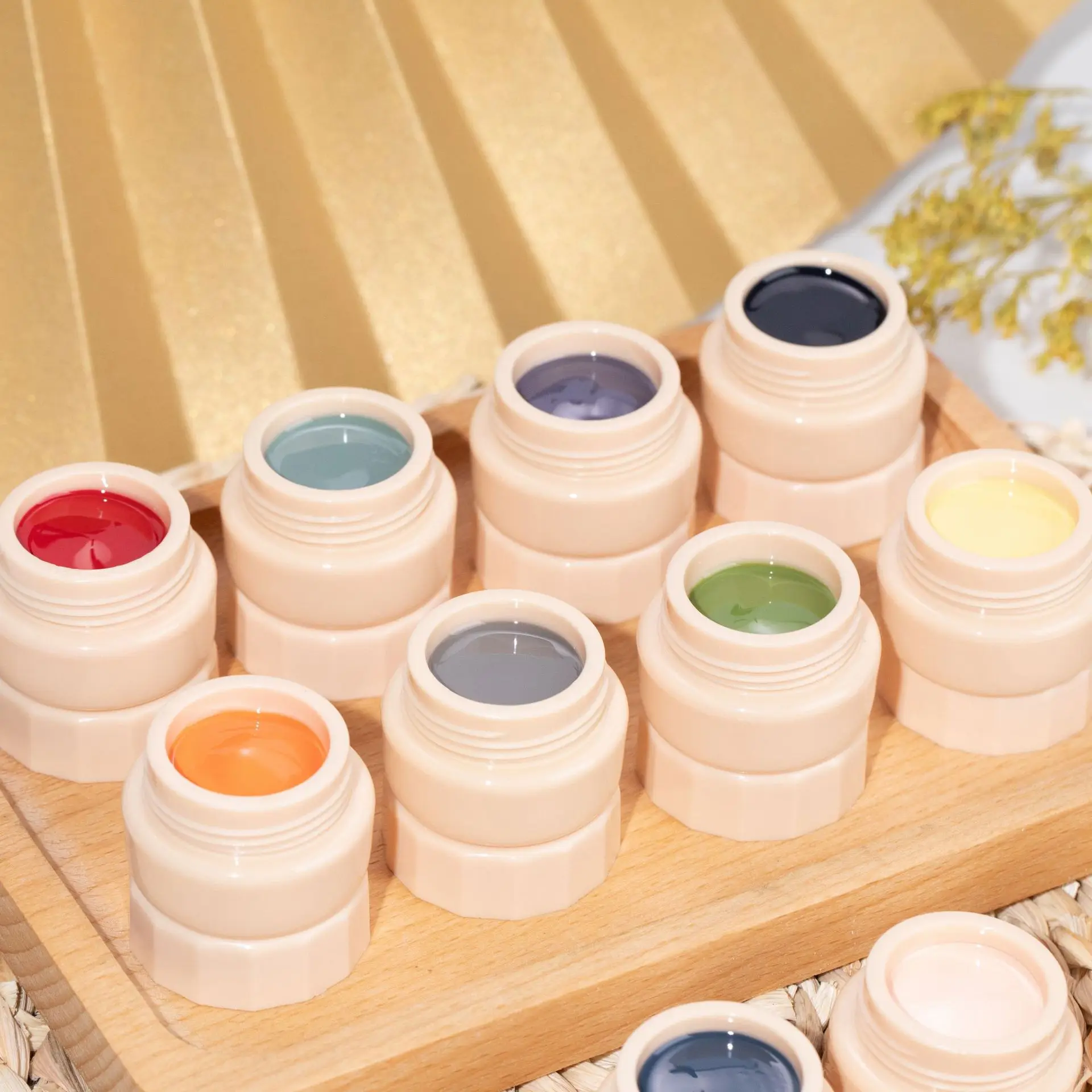 Japanese Style Solid Cream UV Gel 5ml Nail Gel Polish 48 Colors Soak Off UV LED Painting Gel Soak off Manicure Nail Varnish