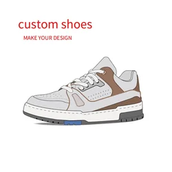 Fully Custom Sneakers Brand Customized LOGO Shoes Men Fashion Casual Platform Walking Running Style Shoes