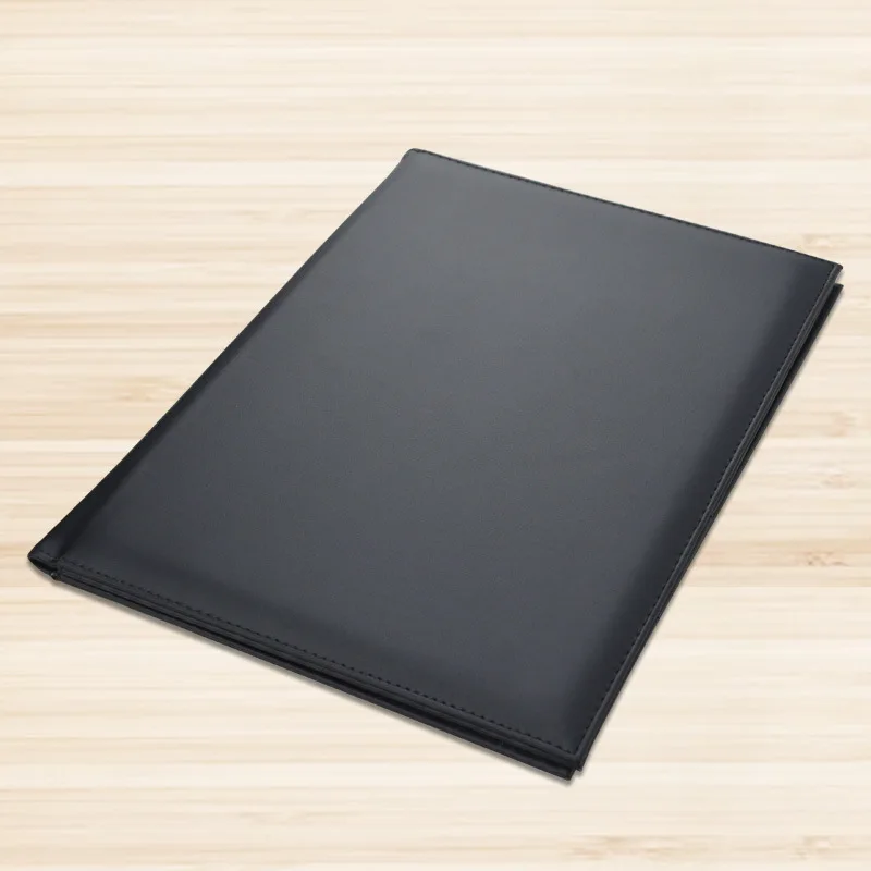 Business A4 Multi-Functional PU Leather Magnet Folder Manager Custom Logo Wholesale Sales Contract Signed Clamp