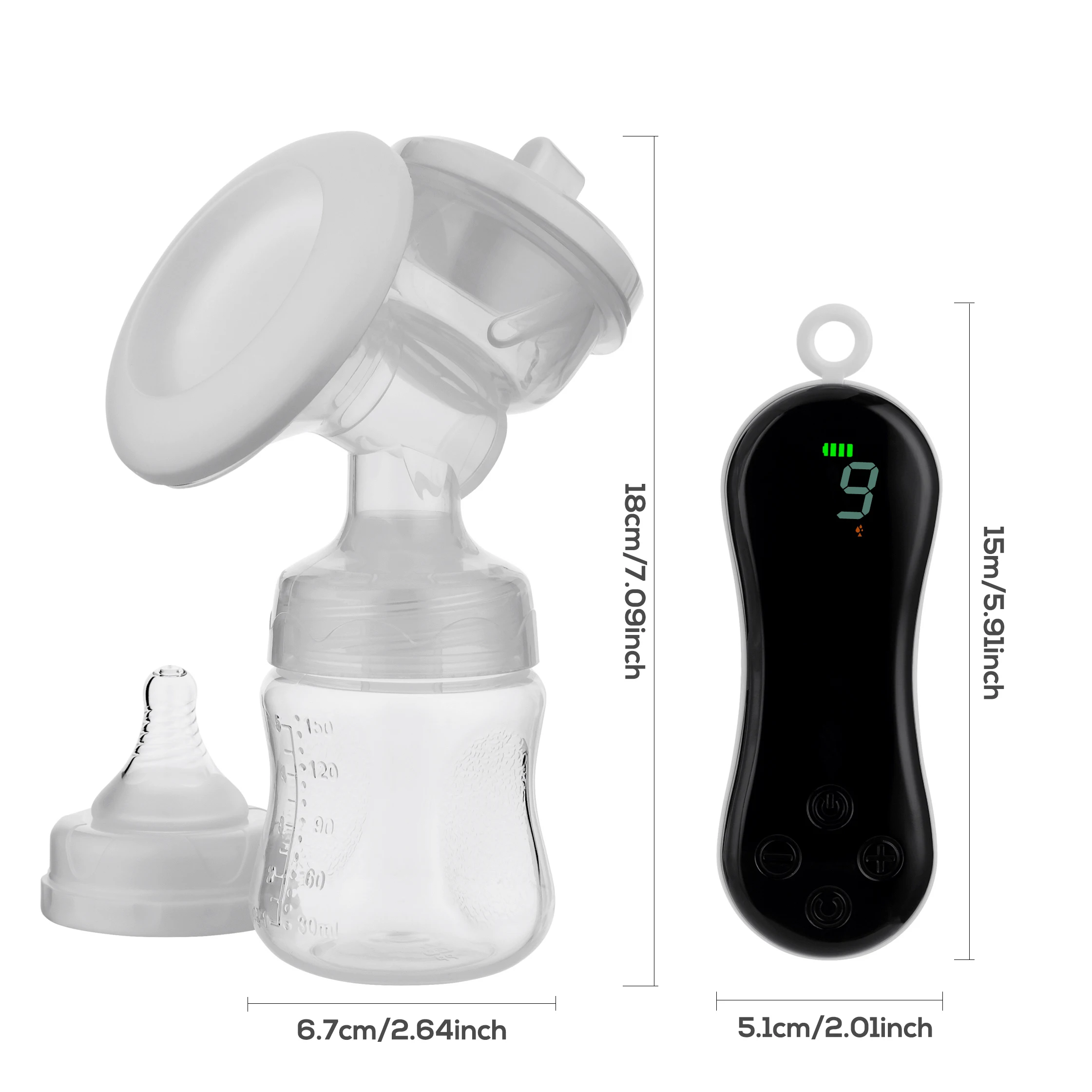 Baby Manufacturer Price BPA Free Enlargement Electronic Breast Milk Pump For Sale, Portable Rechargeable Electric Breast Pump
