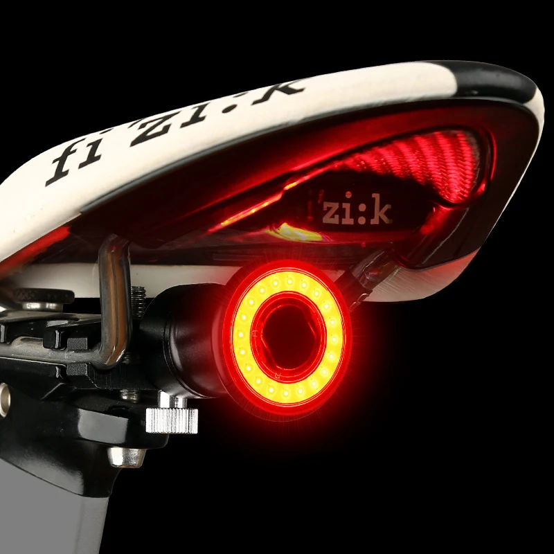 Smart Bike Tail Light Start/Stop Brake Sensing IPX6 Waterproof LED Charging bicycle Smart Rear Light