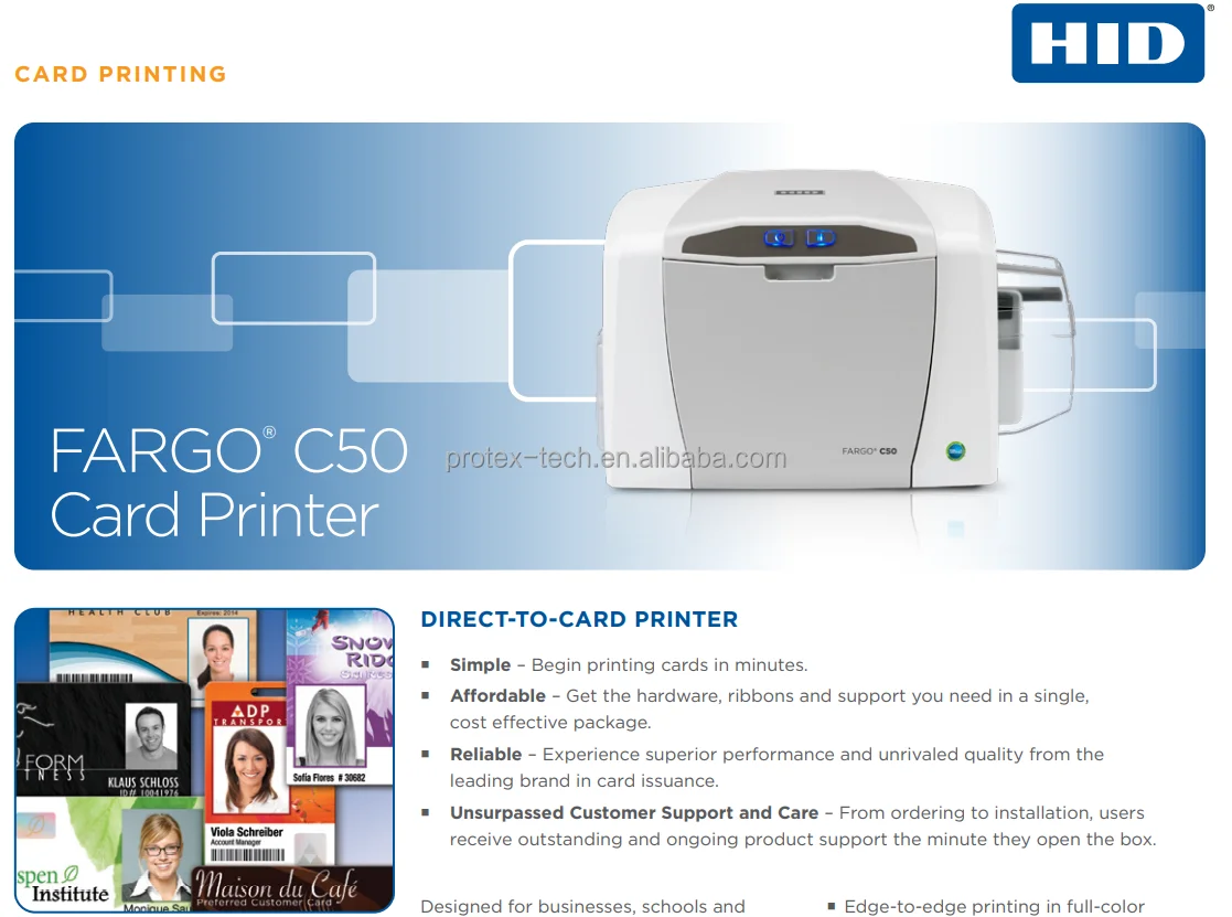 YMCKO ribbon 45453 for FARGO C50 Single-Side color printer