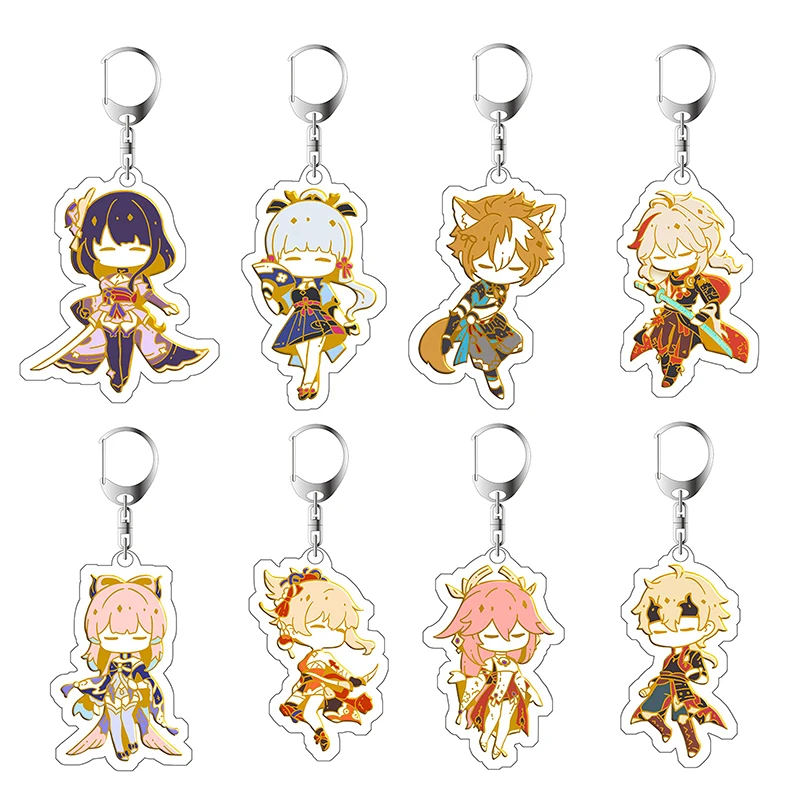 Logo Promotion DIY Children Transparent Ornaments Custom Keychain with Magnet Acrylic Heart Shaped Magnetic