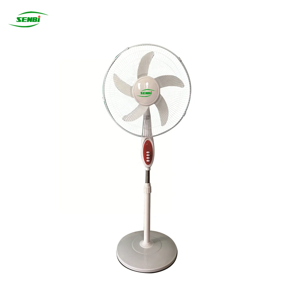 Hot Sale Solar Stand Fan 16 Inch 18 inch C MAN ZVO 12V DC Electric Stand Fan with LED Light Timer AC/DC Fan