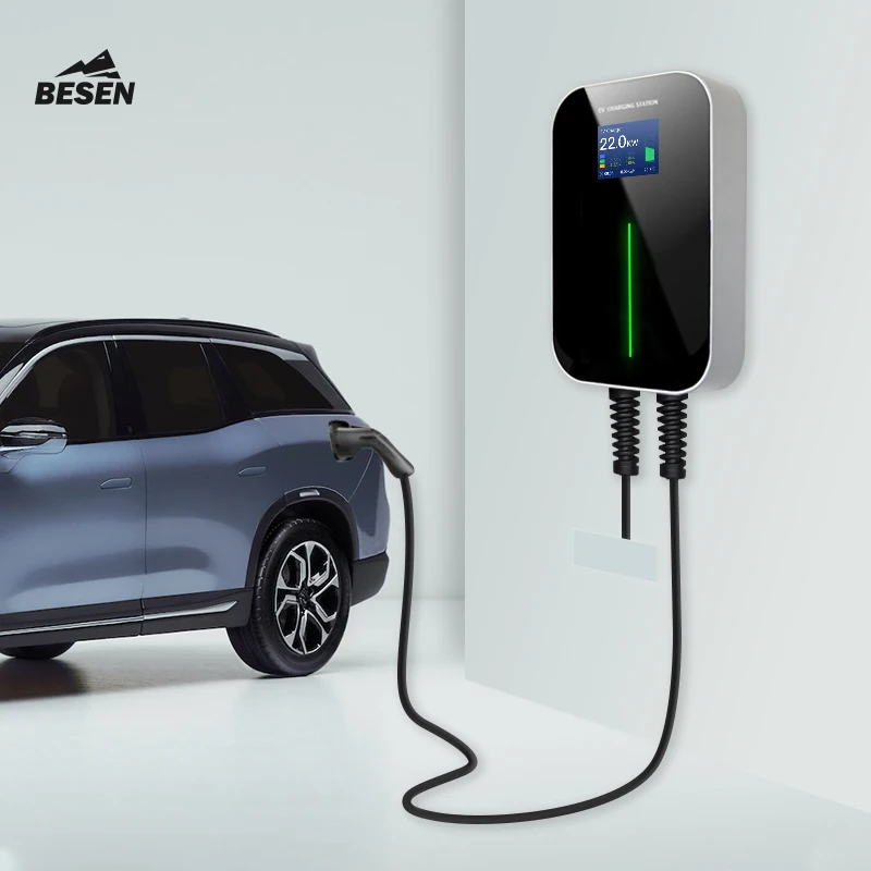 Однофазный IP 66 Уровень 2 AC EV wallbox станция с кабелем 20 футов