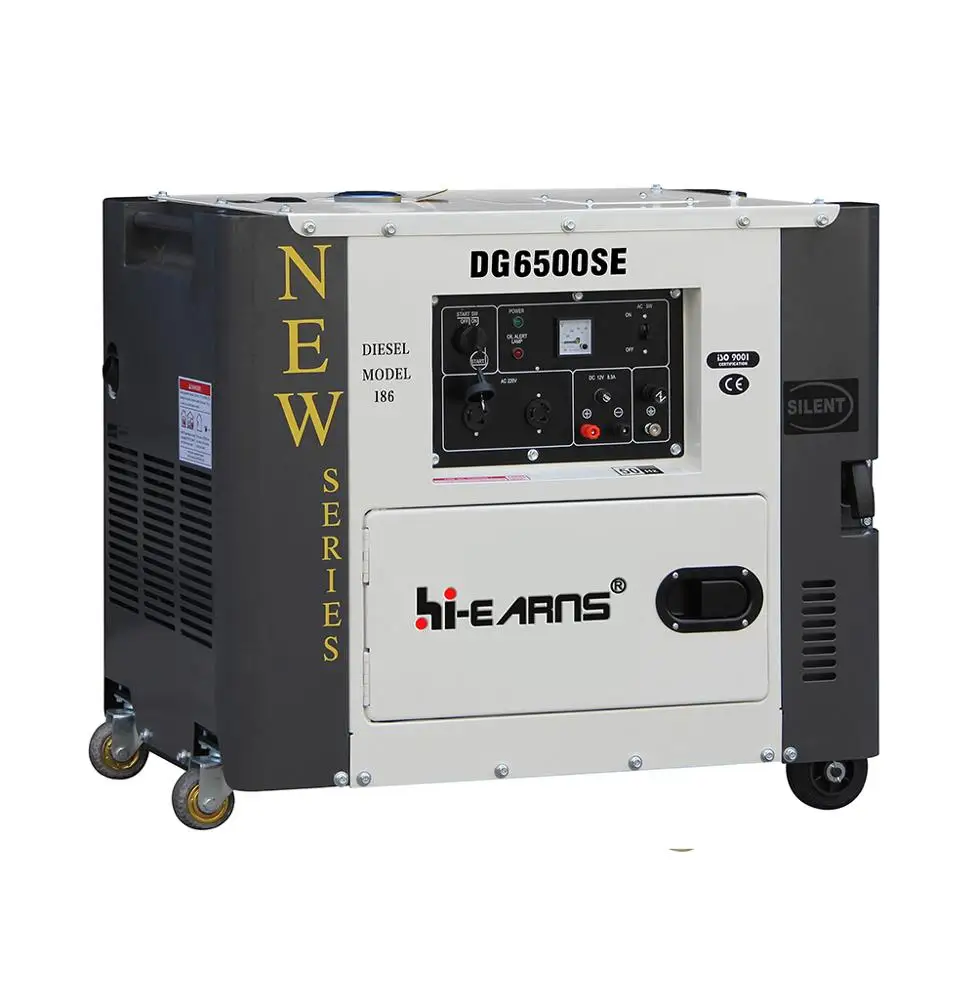 DG6500 soundproof remote control electric diesel generator