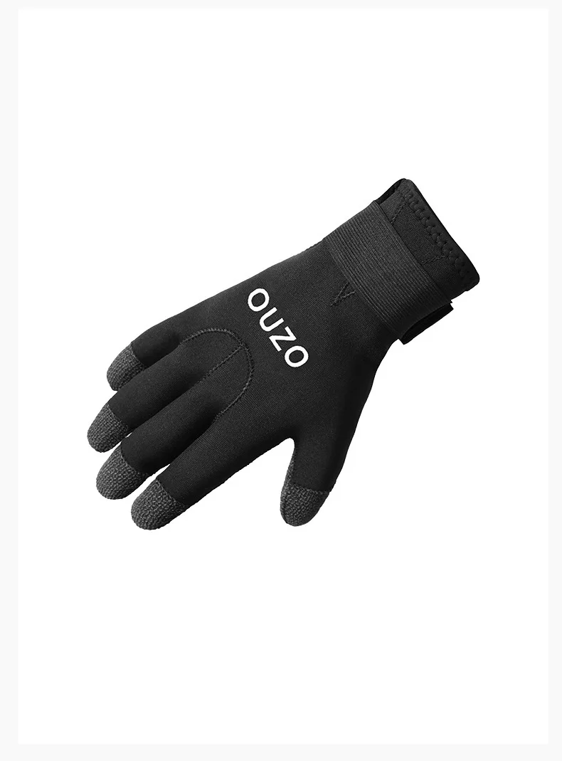 OUZO 5mm diving gloves thick warm wear resistant cut resistant CR Kevlar gloves catch fish gloves factory