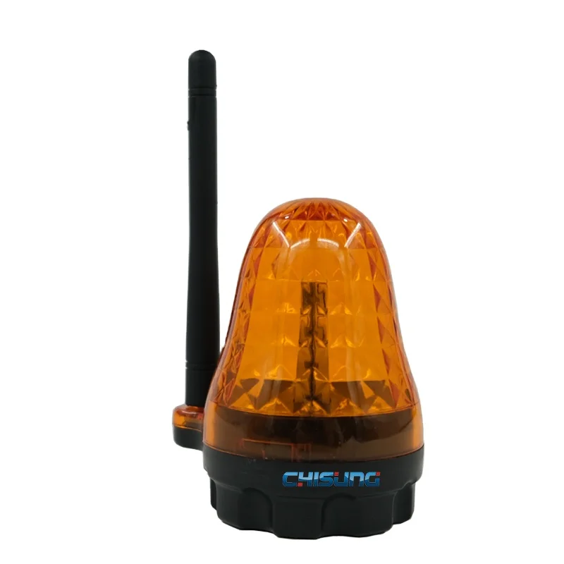 DC12V-24V Желтый Сигнальная лампа без звука для автоматизации распашных ворот/открывающего механизма