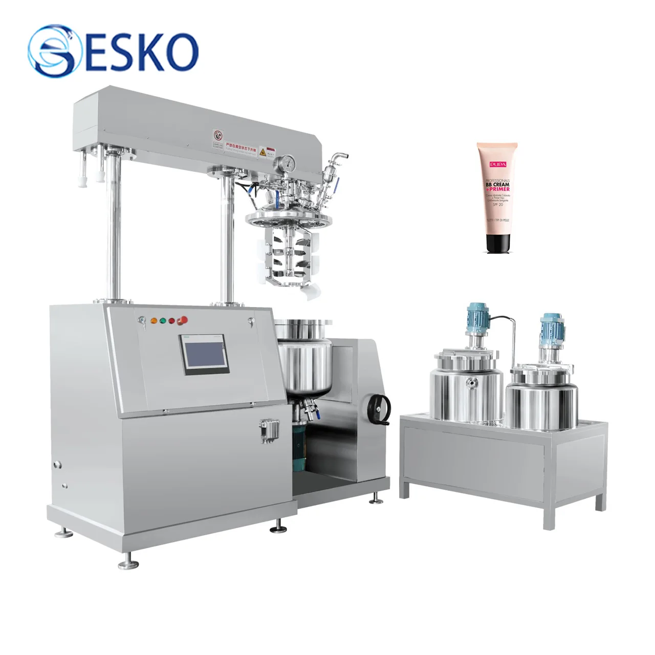 ESKO 316 Stainless Steel Emulsifying Mixing Tank Cosmetic Cream Vacuum Emulsion Homogenizer Mixer