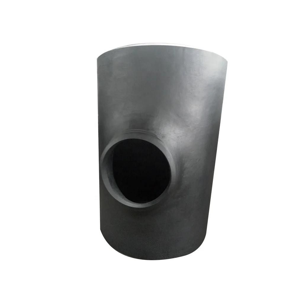 A234WPB black seamless steel pipe fitting equal reduced straight tee